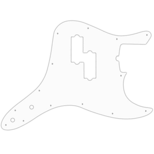 Mark Hoppus Jazz Bass - Solid Shiny White .090" / 2.29mm thick, with bevelled edge