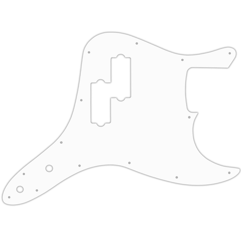 Mark Hoppus Jazz Bass - Solid Shiny White .090" / 2.29mm thick, with bevelled edge
