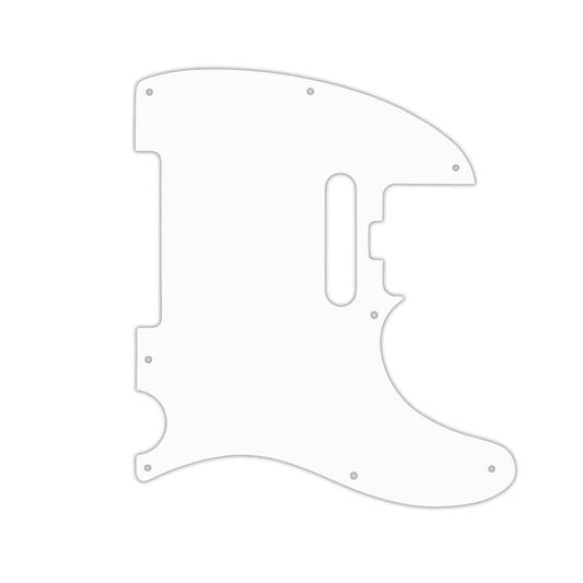 Tele American Elite - Solid Shiny White .090" / 2.29mm thick, with bevelled edge