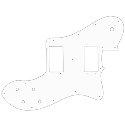 2004-Present Made In Mexico '72 Telecaster Deluxe - Solid Shiny White .090" / 2.29mm thick, with bevelled edge