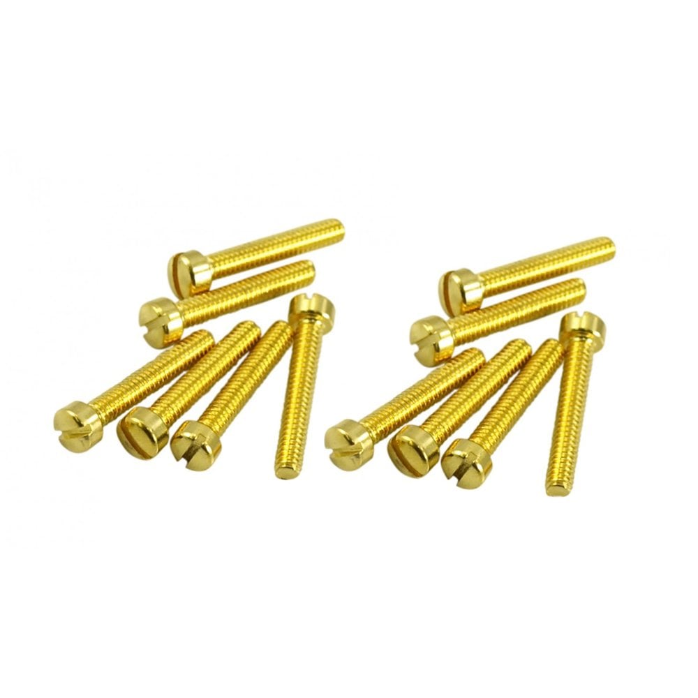 Humbucker Pole Piece Screw Gold (Bag of 12)