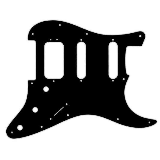 2019 American Ultra Stratocaster HSS - Thin Shiny Black .060" / 1.52mm Thickness, No bevelled Edge