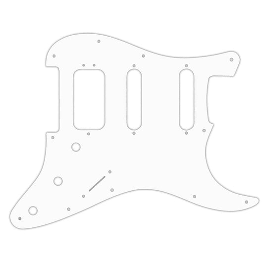 2019 American Ultra Stratocaster HSS - Solid Shiny White .090" / 2.29mm thick, with bevelled edge