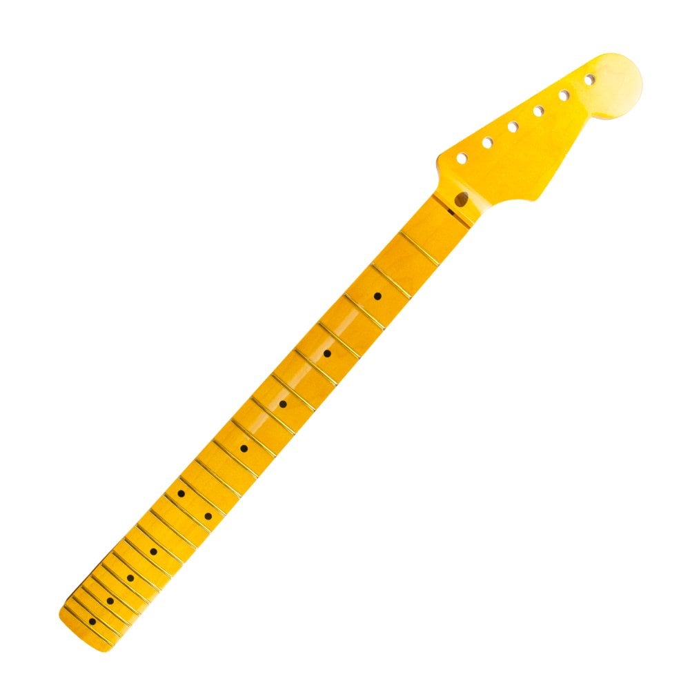 Stratocaster Licensed By Fender Replacement Vintage Neck Maple Honey Gloss Finish Soft V