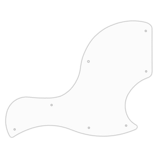 SG Junior (2018 Reissue) - Solid Shiny White .090" / 2.29mm thick, with bevelled edge