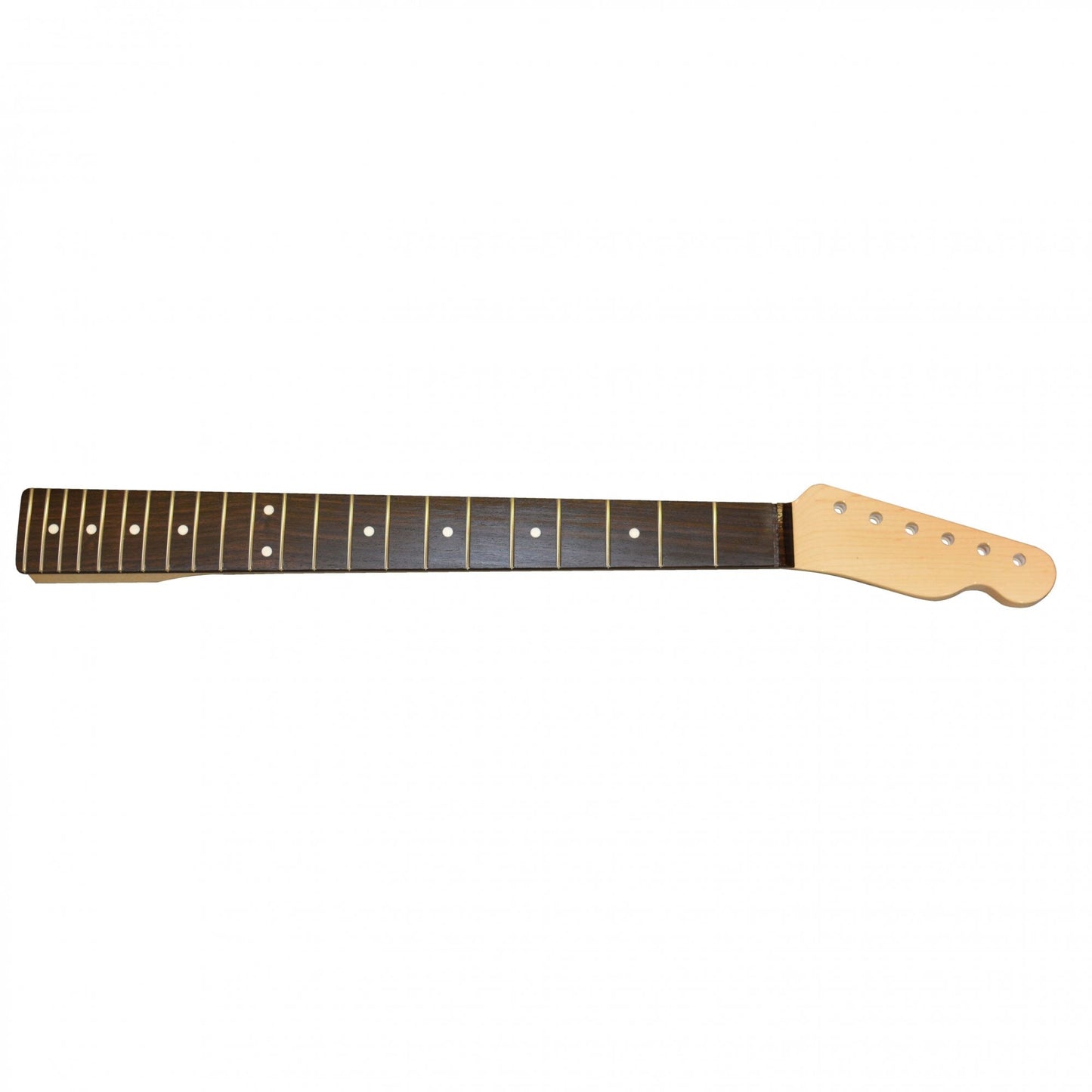 Telecaster Replacement Contemporary Rosewood Replacement Neck Clear Gloss Finish, 22 Frets