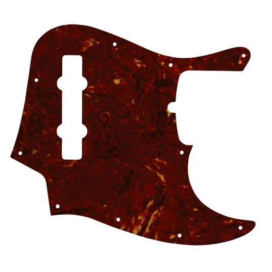 Jazz Bass - USA 5 String - Light Brown Celluloid Tortoiseshell White/Black/White 4 ply Lamination