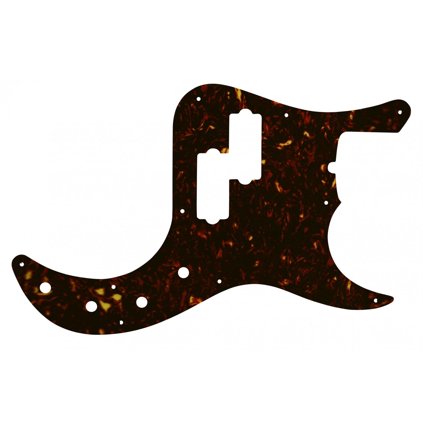 American Deluxe P Bass - Dark Brown Celluloid Tortoiseshell White/Black/White 4 ply Lamination