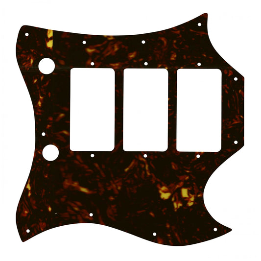 Gibson SG Custom 1964-1970 Full Face SG Custom - Dark Brown Celluloid Tortoiseshell W/B/W Lamination