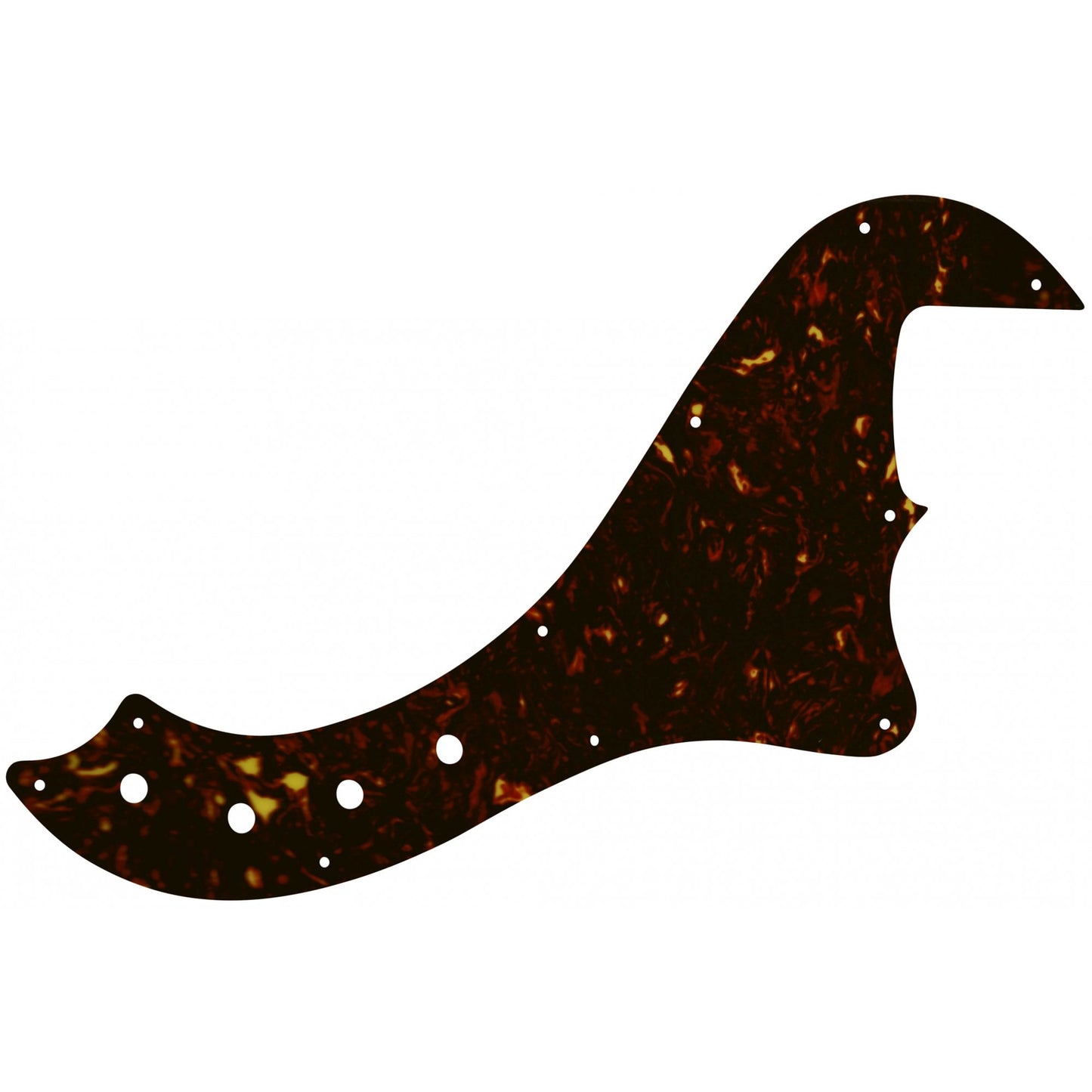 Squier by Fender Deluxe Dimension Bass IV - Dark Brown Celluloid Tortoiseshell W/B/W Lamination