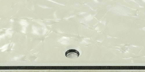Tele - White Pearl White/Black/White 3 ply lamination