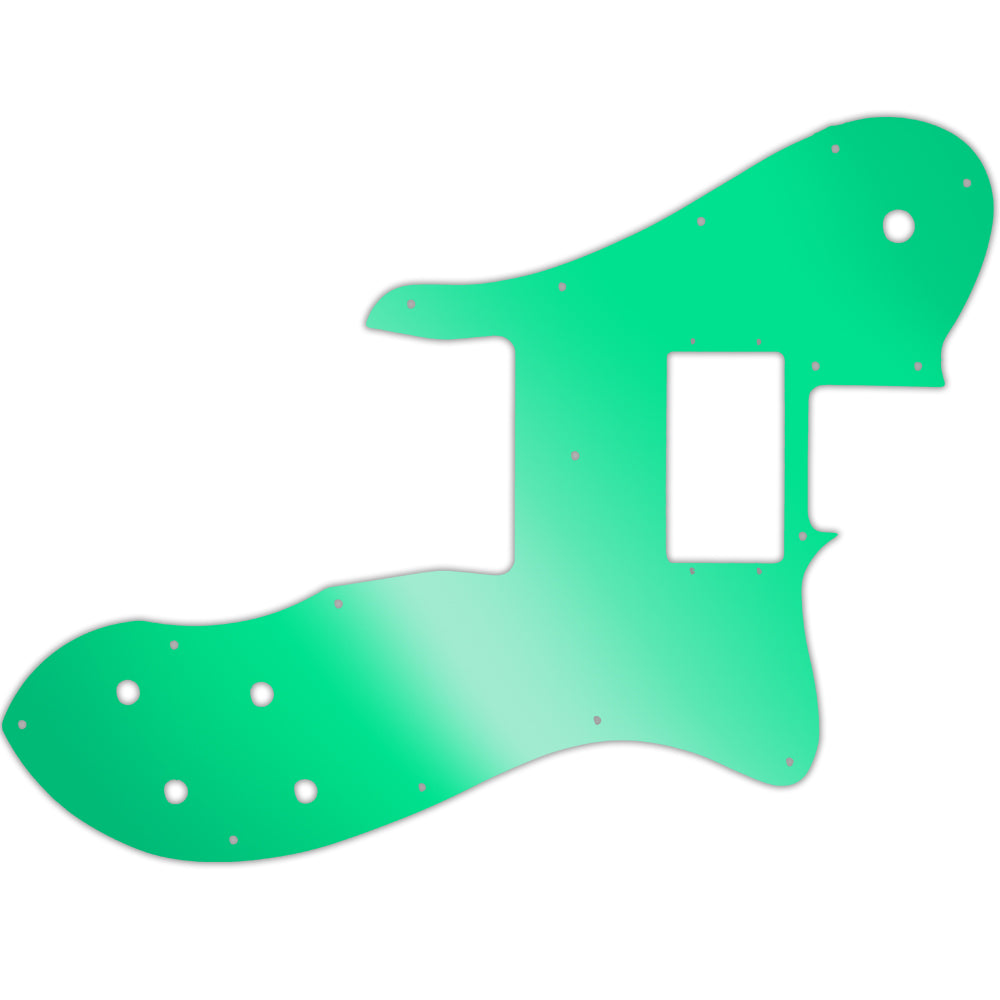 Tele Custom 1999-Present Made In Mexico Or 2012-2013 American Vintage '72 Telecaster Custom - Green Mirror Fender Wide Range Humbuckers