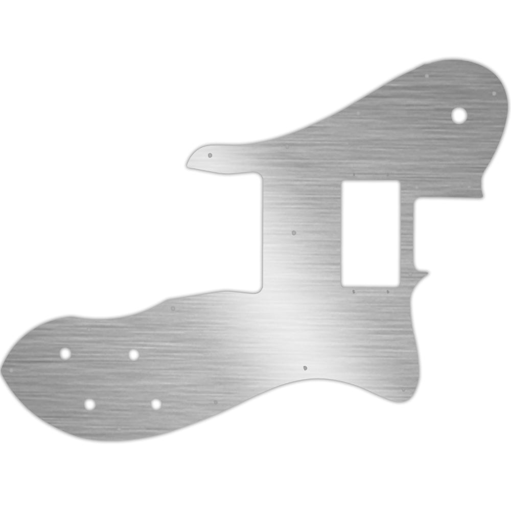 Tele Custom 1999-Present Made In Mexico Or 2012-2013 American Vintage '72 Telecaster Custom - Brushed Silver (Simulated) Fender Wide Range Humbuckers