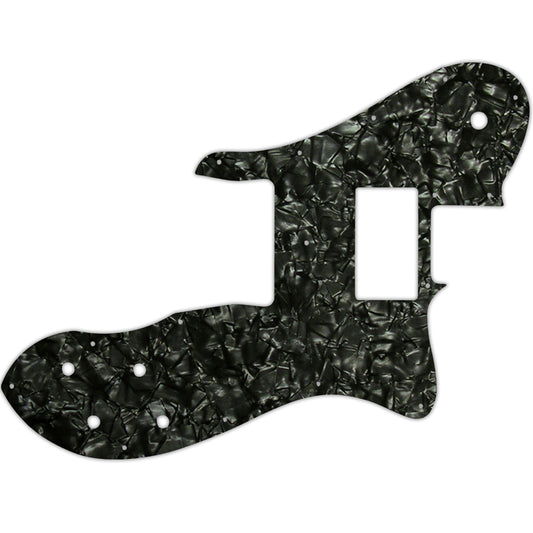 Tele Custom 1999-Present Made In Mexico Or 2012-2013 American Vintage '72 Telecaster Custom - Black Pearl/White/Black 3 Ply  Fender Wide Range Humbuckers