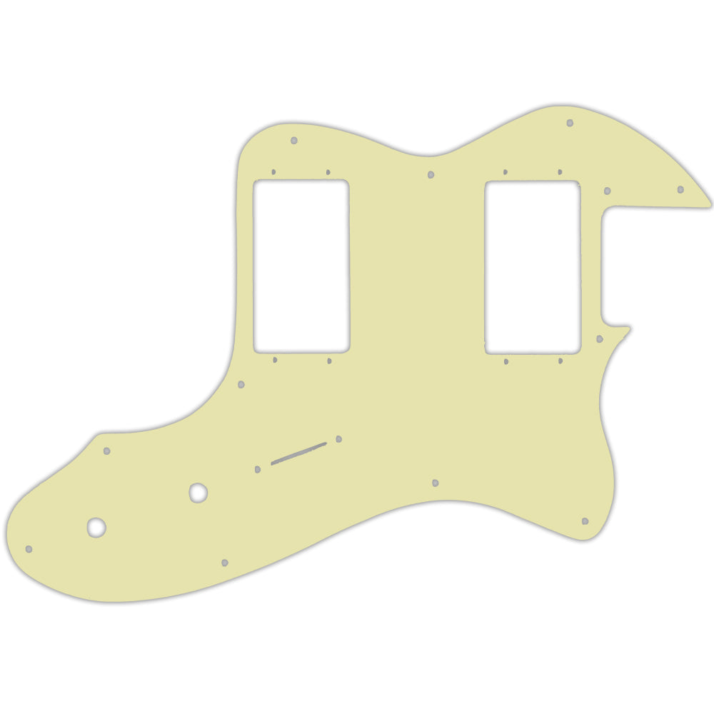 Tele Thinline 1999-Present Made In Mexico Or 2012-2013 American Vintage '72 Telecaster Thinline - Mint Green 3 Ply Fender Wide Range Humbuckers